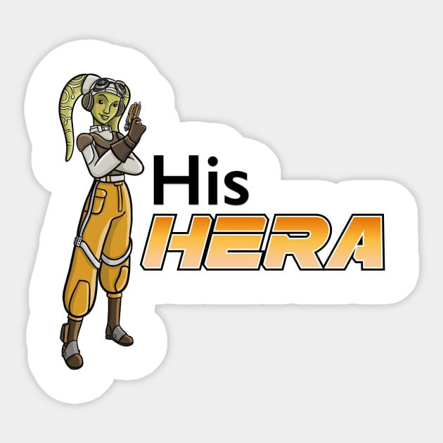 His Hera—Rebels couples shirt Sticker by SpaceMomCreations